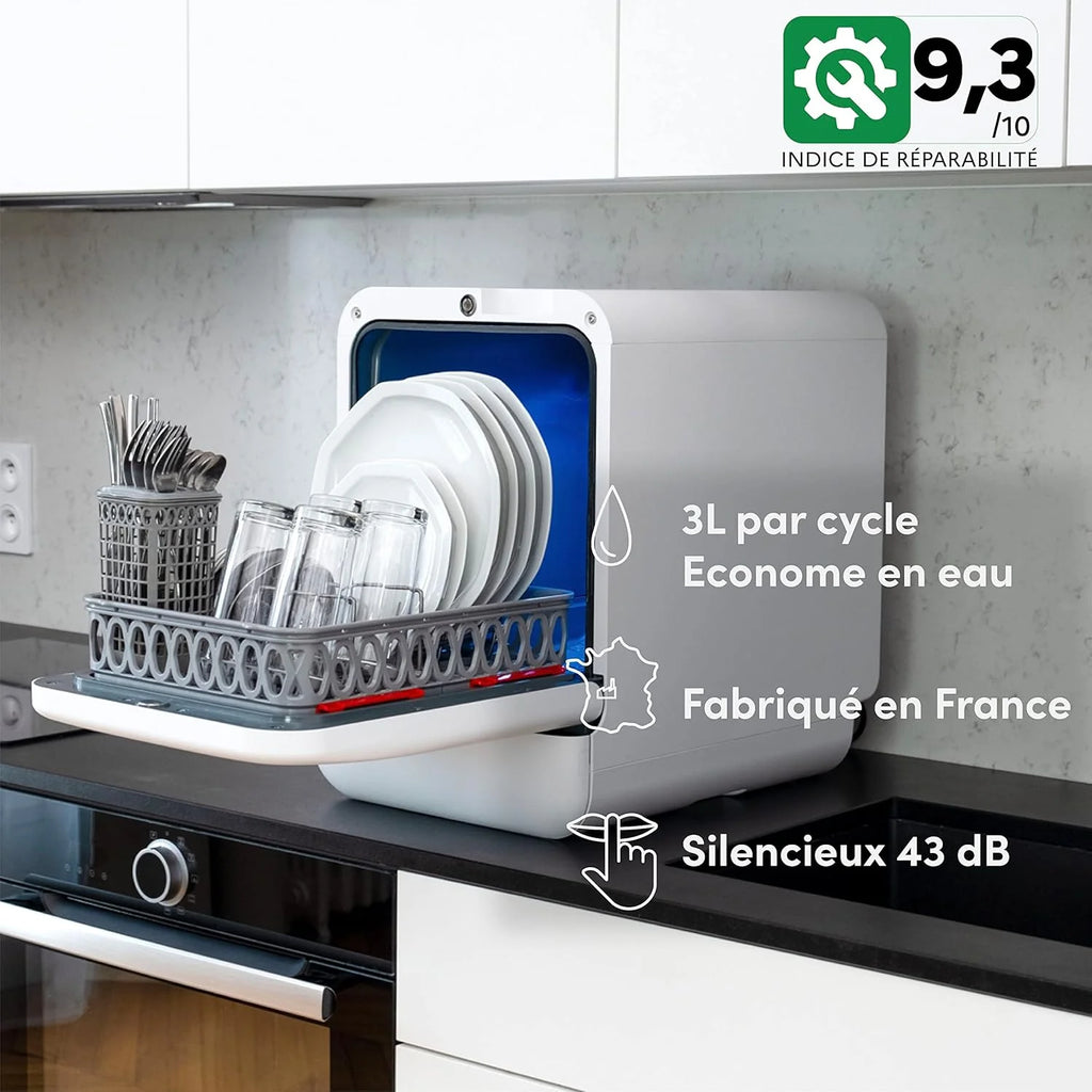 Bob mini zmywarka Made in France Pakiet Premium (Srebo)