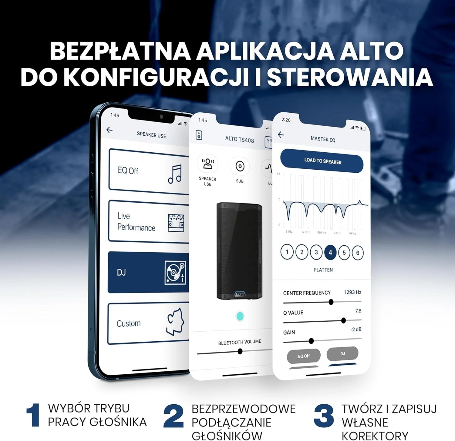 ALTO TS410 Aktywny Głośnik PA 2000W 10 z 3-Kanałowym Mikserem, Bluetooth, Bezprzewodowym Podłączaniem Głośników, DSP i Aplikacją