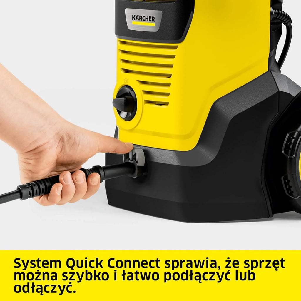 Kärcher Myjka ciśnieniowa K 5 Power Control, 145 bar, 500 l/h, wydajność powierzchniowa: 40 m²/h, filtr wody, waga: 13 kg, wąż ciśnieniowy i pistolet, lanca rotacyjna i dysza strumieniowa