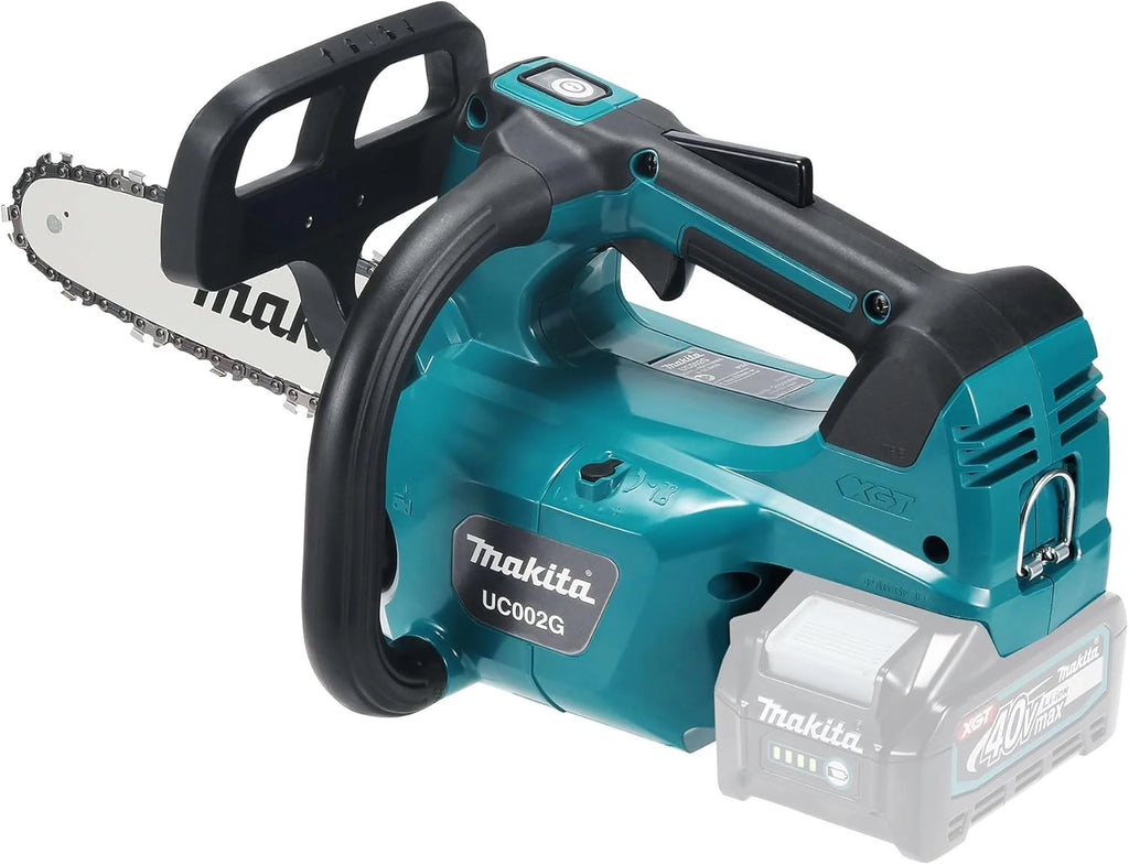 Makita UC002GZ akumulatorowa pilarka łańcuchowa, maks. 40 V (bez akumulatora, bez ładowarki), niebieska