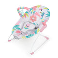 Foldable Baby Bouncer with Deep Supportive Seat, Vibration, and 2 Toys