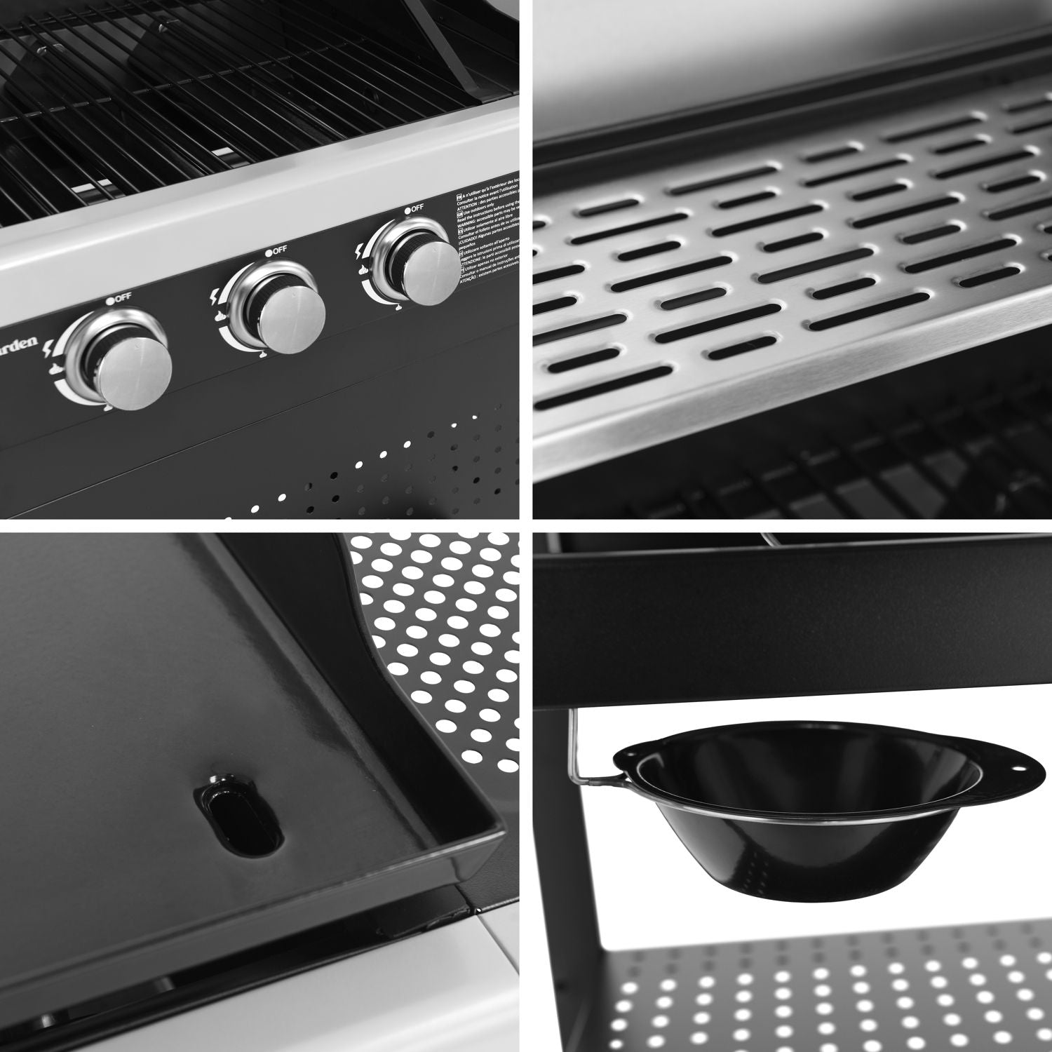 Grill gazowy Vesuvio Duo – 3 palniki + patelnia grillowa 3-palnikowa