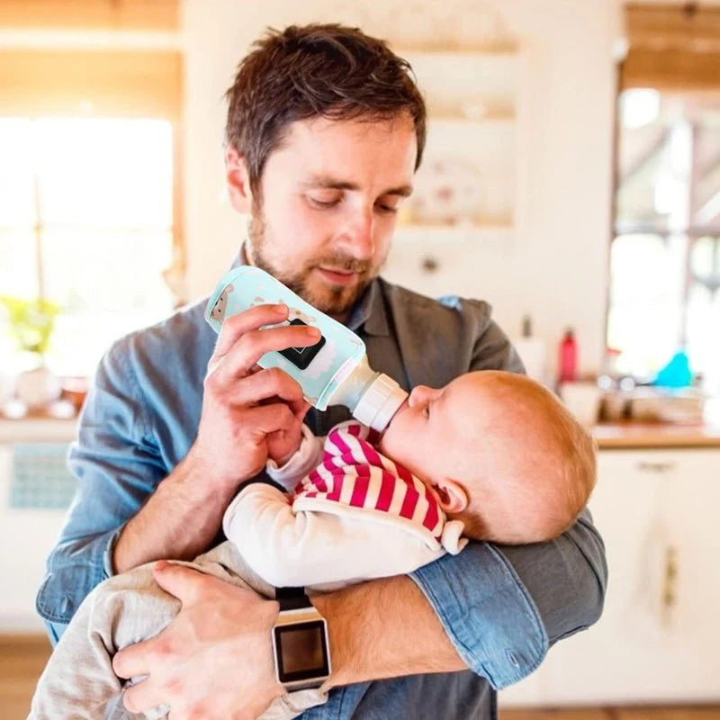 Baby Bottle Warmer Wrap – Portable USB Heating Cover for Baby Milk