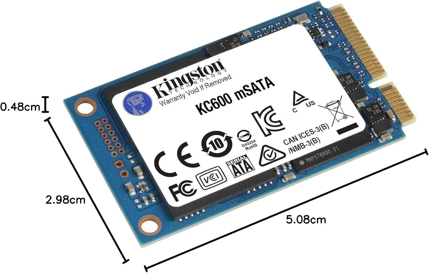 Kingston KC600 SSD SKC600/2048G Wewnętrzny dysk SSD 6.3 cm SATA Rev 3.0, 3D TLC, XTS-AES 256-bitowe szyfrowanie
