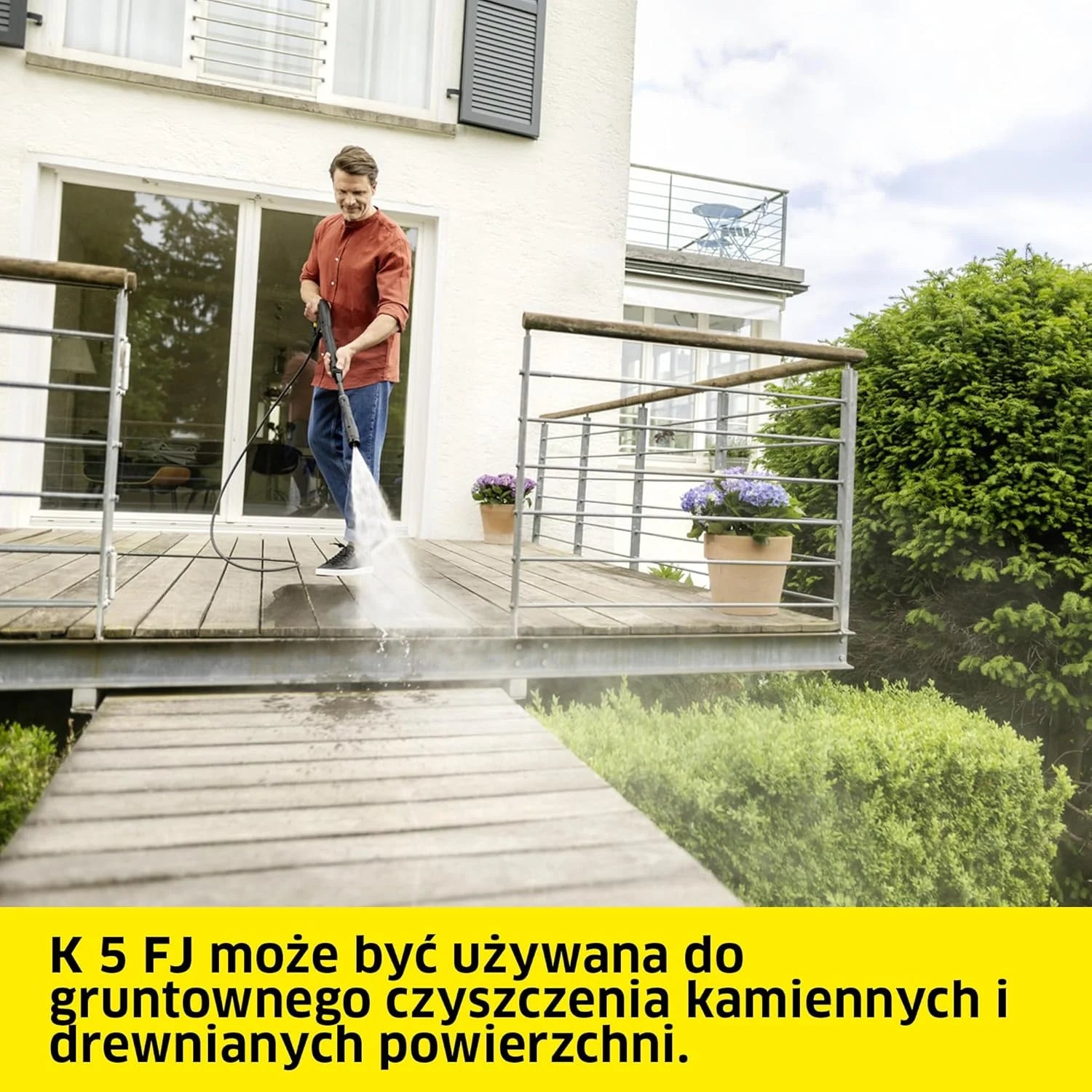 Kärcher Myjka ciśnieniowa K 5 Power Control, 145 bar, 500 l/h, wydajność powierzchniowa: 40 m²/h, filtr wody, waga: 13 kg, wąż ciśnieniowy i pistolet, lanca rotacyjna i dysza strumieniowa