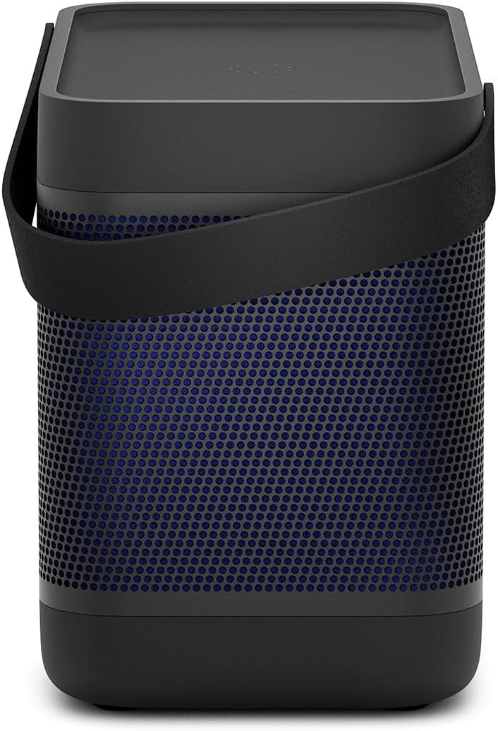 Bang & Olufsen Beolit 20 Przenośny głośnik z bluetooth, z ładowaniem bezprzewodowym, głośny dźwięk 360 stopni, głośnik do domu i na zewnątrz, ładowarka Qi do telefonu - Grey Mist