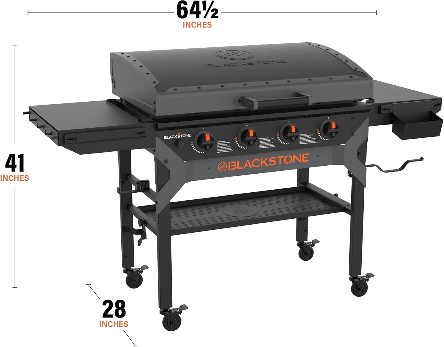 Iron-Forged 36 Omnivore Griddle – Premium Powder-Coated Steel with Reinforced Hood, Black Finish