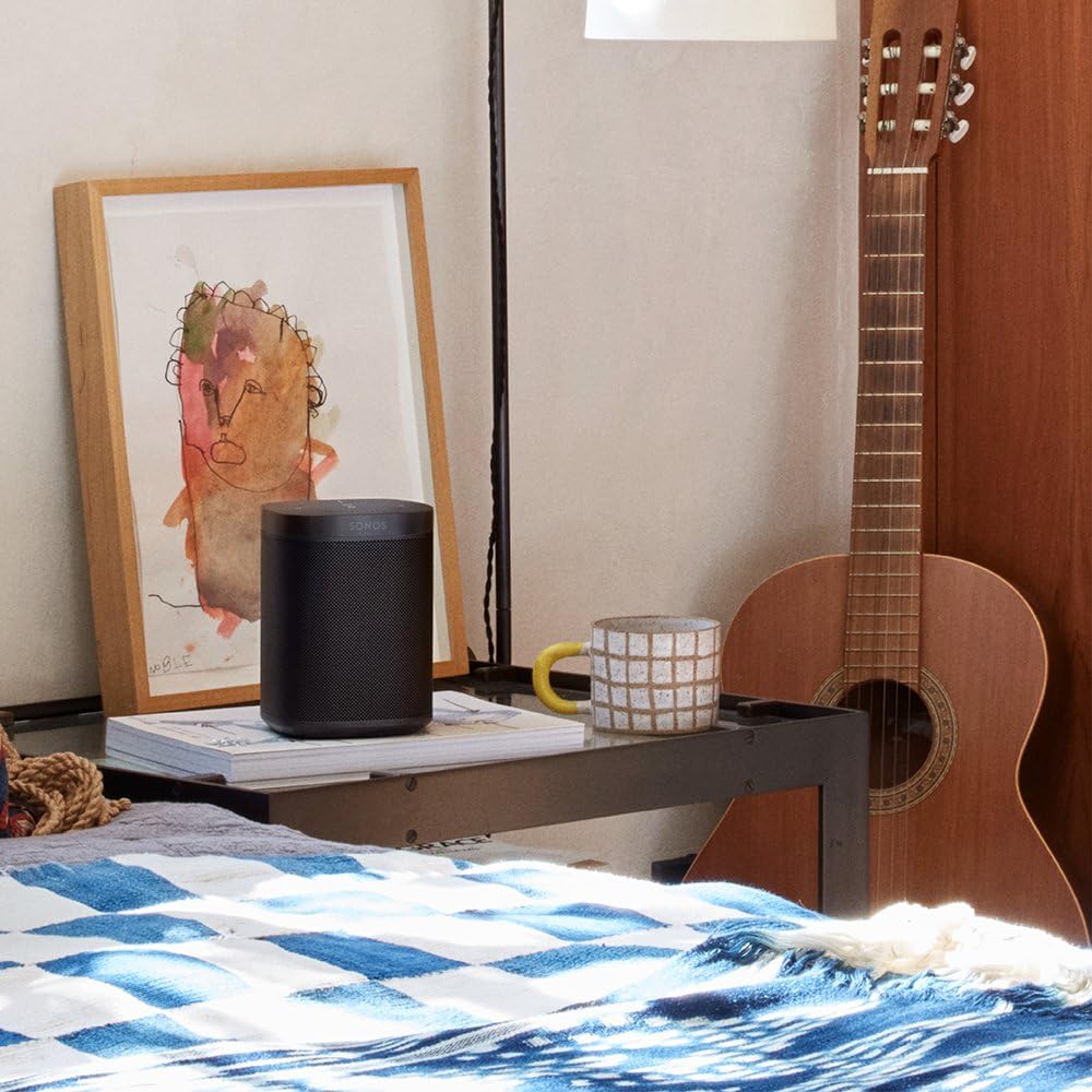 Sonos One Smart Zestaw głośników - głośniki multiroom WiFi, Alexa, Airplay, Streaming 4-Raum Set czarny
