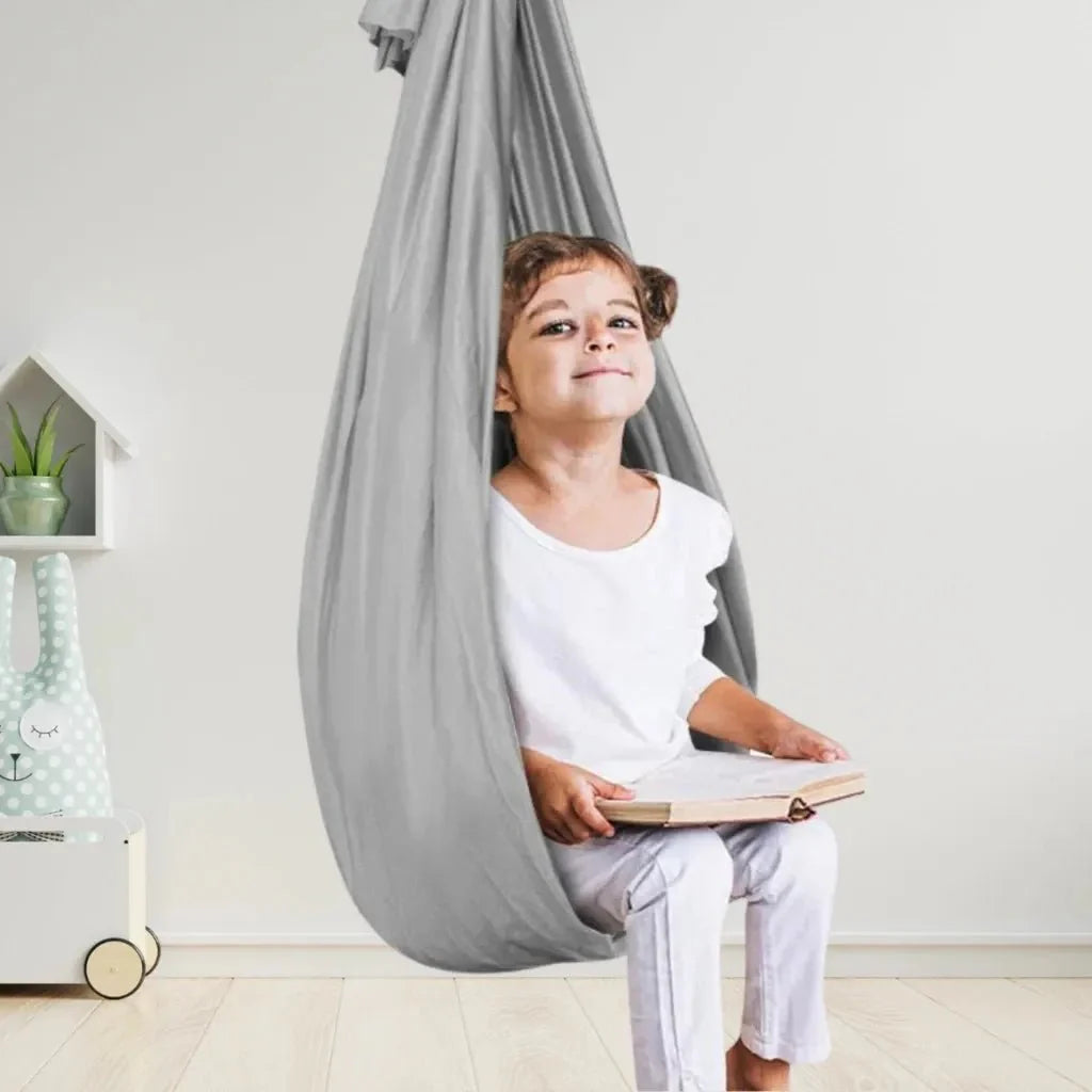 Hanging Sensory Swing Hammock for Kids with Stretch Nylon Fabric