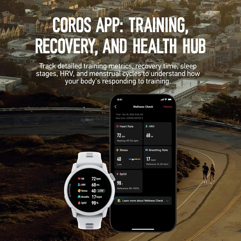 COROS PACE 4 Ultralekki sportowy zegarek GPS, ekran dotykowy AMOLED 1,2, 19 dni codziennego użytkowania, sterowanie głosem, zaawansowane narzędzia treningowe, GPS, nawigacja (biała chmura)