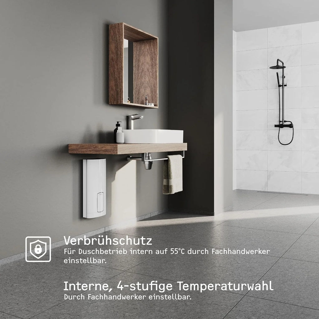 STIEBEL ELTRON Najnowsza generacja elektronicznego podgrzewacza wody HDB-E 11/13 Trend, energooszczędny dzięki technologii 2i, regulacja żądanej temperatury, 204208