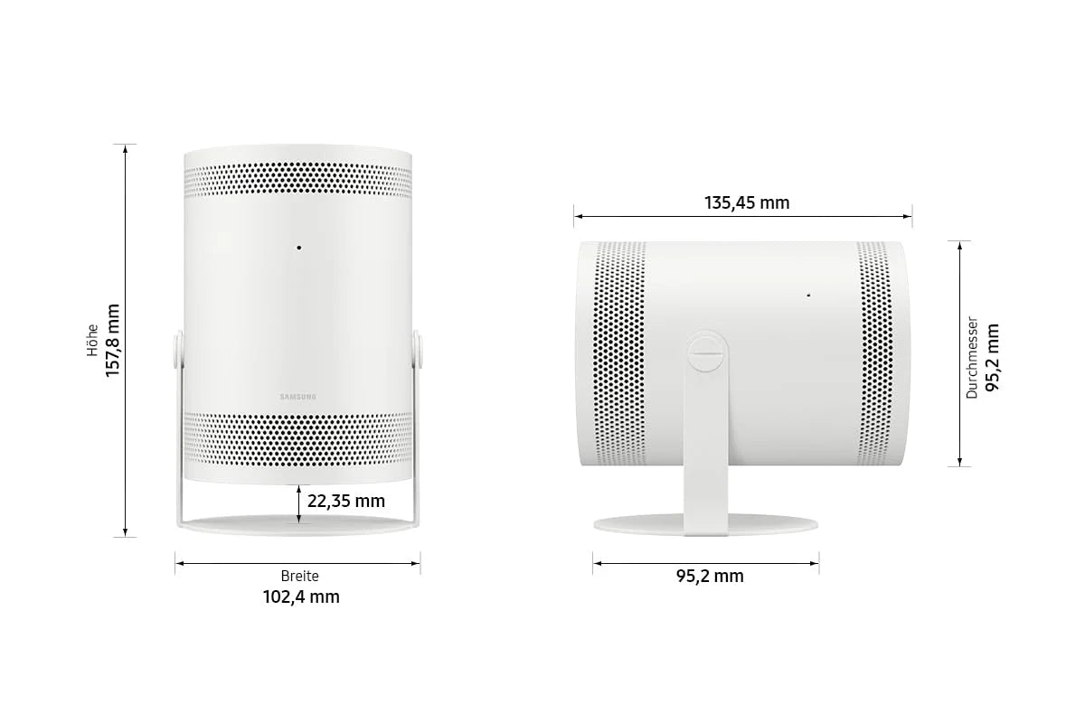 Samsung The Freestyle LFF3C Przenośny Projektor Led, Biały, 16:9
