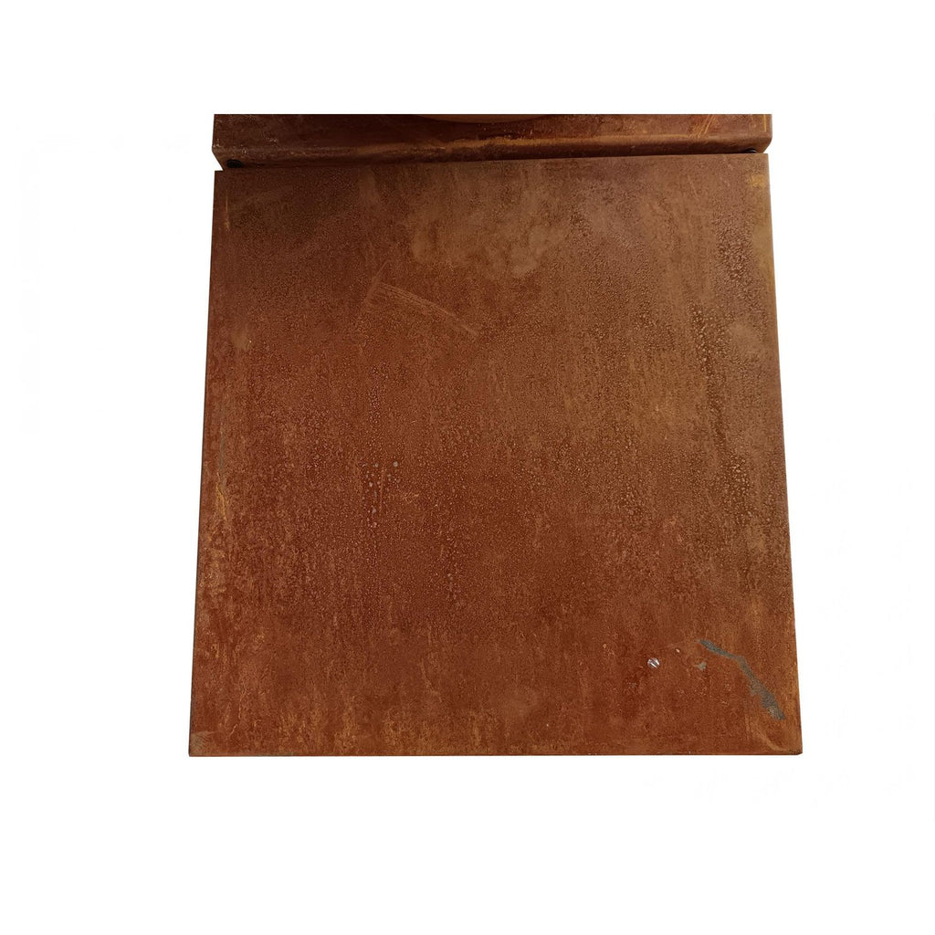 Grill ze stali Corten z płytą grillową o średnicy 60 cm