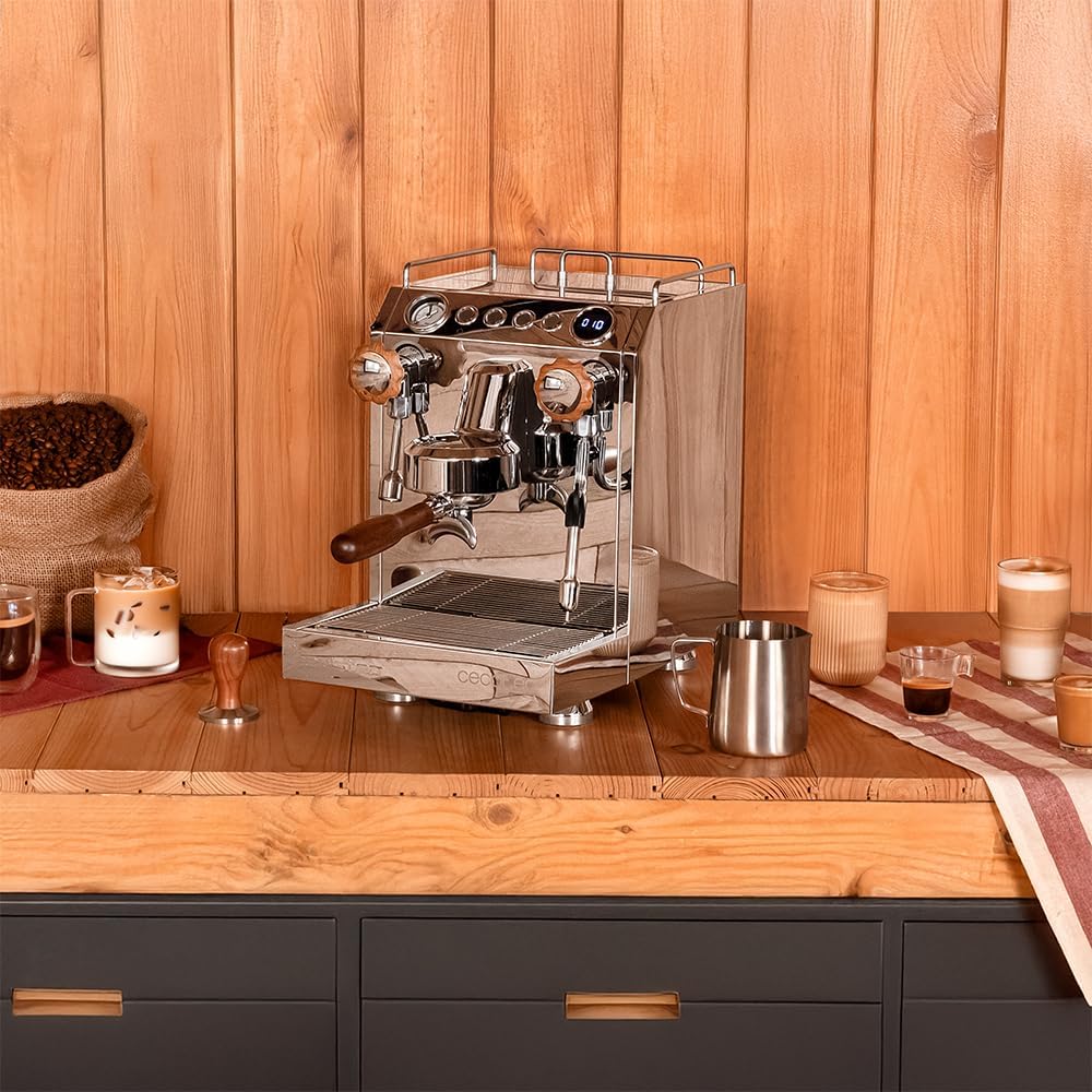 Cecotec Barista Baristeo Classic profesjonalny ekspres do kawy espresso. Wstępnie zaparzający dla lepszej ekstrakcji, zdejmowany zbiornik 2,5 l, włoska pompa 15 barów, sterowanie PID, bojler ze stali