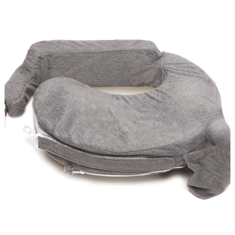 Firm Foam Nursing Pillow with Wraparound Strap, Pocket, Washable Cover