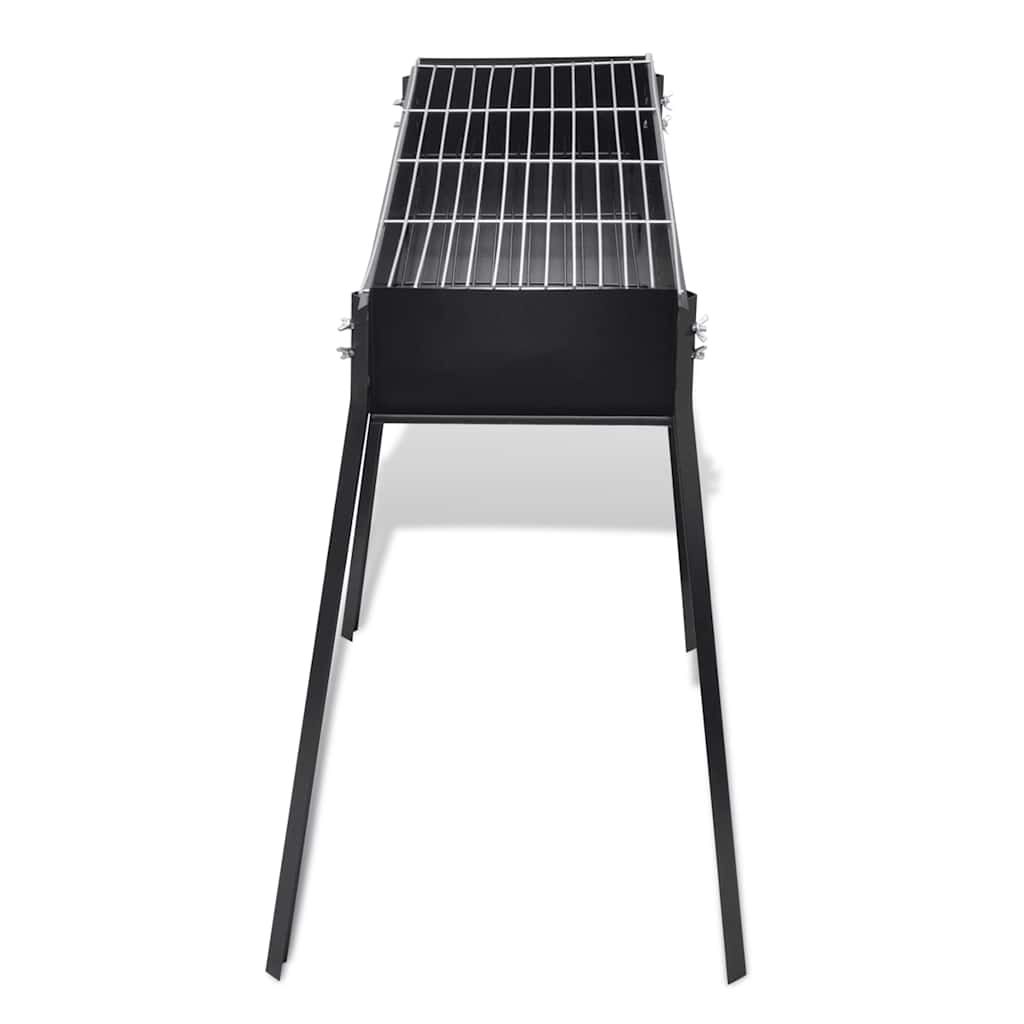 Kwadratowy grill węglowy ze stojakiem vidaxl