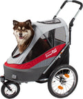 InnoPet® Sporty Trailer Pet składany wózek dla psów, do opon pneumatycznych, w zestawie osłona przeciwdeszczowa