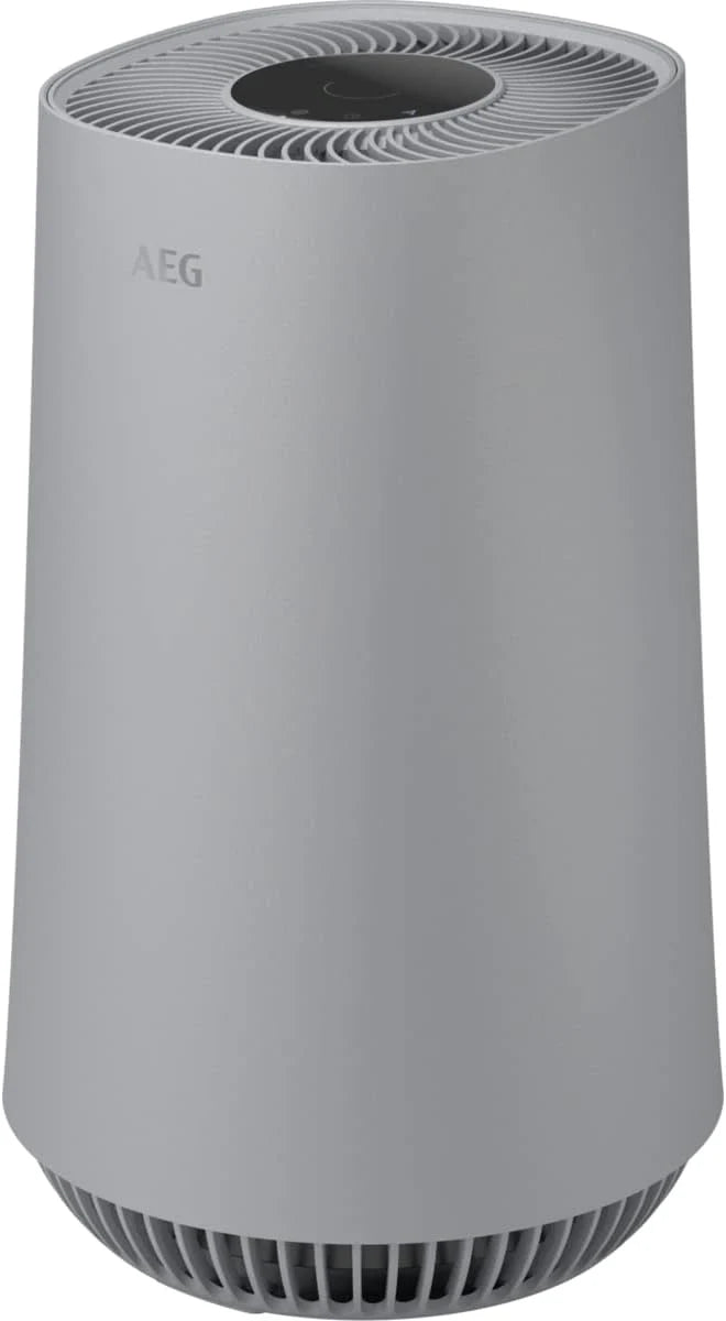 AEG APU72771DG oczyszczacz powietrza, filtr HEPA, eliminuje 99,5% bakterii, pojemność do 70 m2, 3 prędkości, dotykowy, sterowanie głosem, Wi-Fi, czujnik wilgotności/temperatury, filtrowanie 4 etapów,