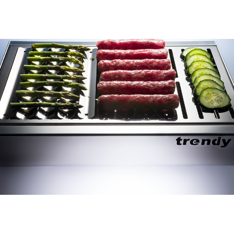 Modny przenośny grill węglowy ze stali nierdzewnej