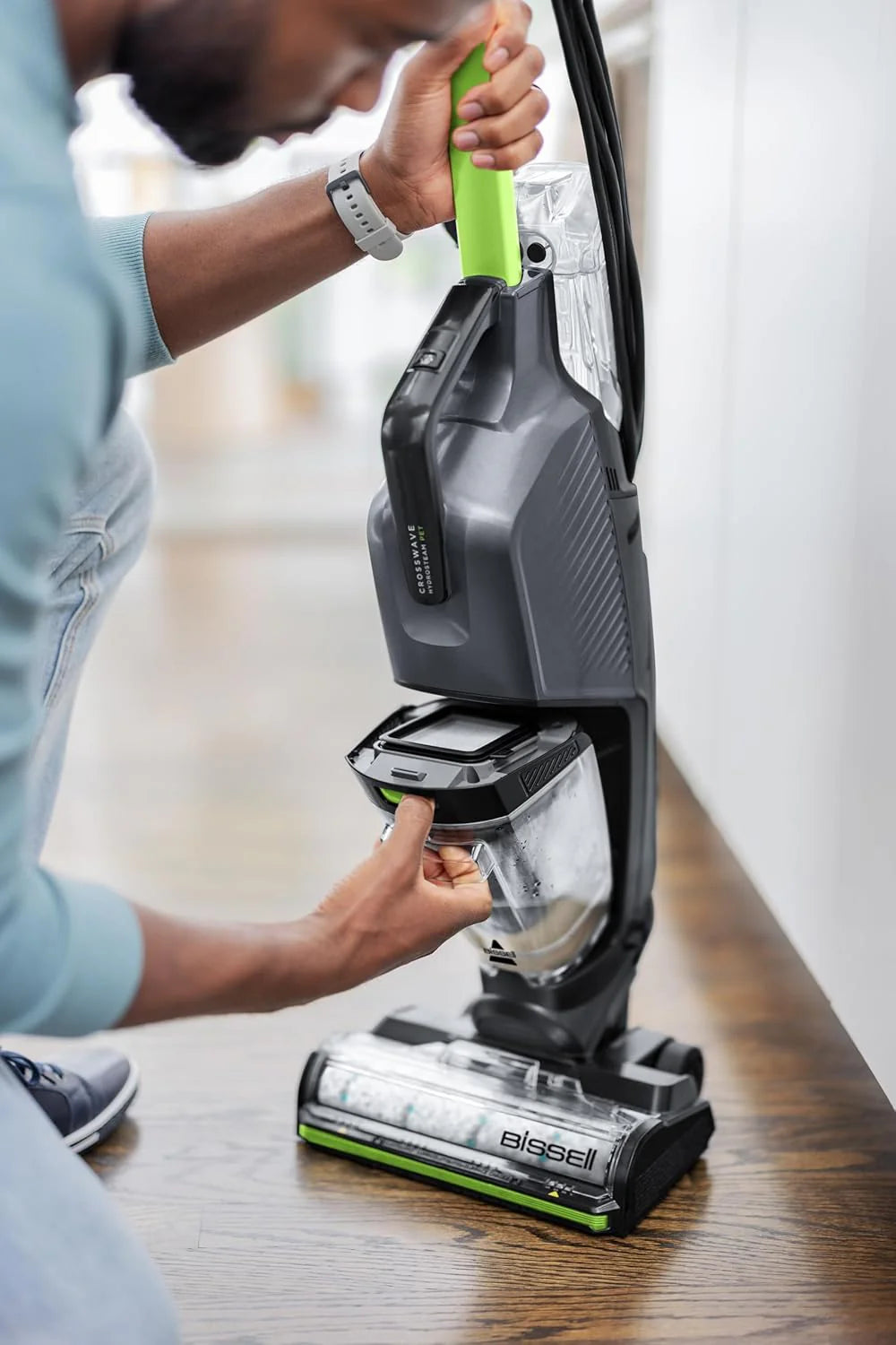 BISSELL CrossWave HydroSteam PET, Odkurzacz Piorący na Mokro Sucho z Kablem, Odkurza, Myje i Suszy, Odkurzacz z Trybem Parowym, Idealny dla Właścicieli Zwierząt, Czyszczenie Wielopowierzchniowe, 3517N