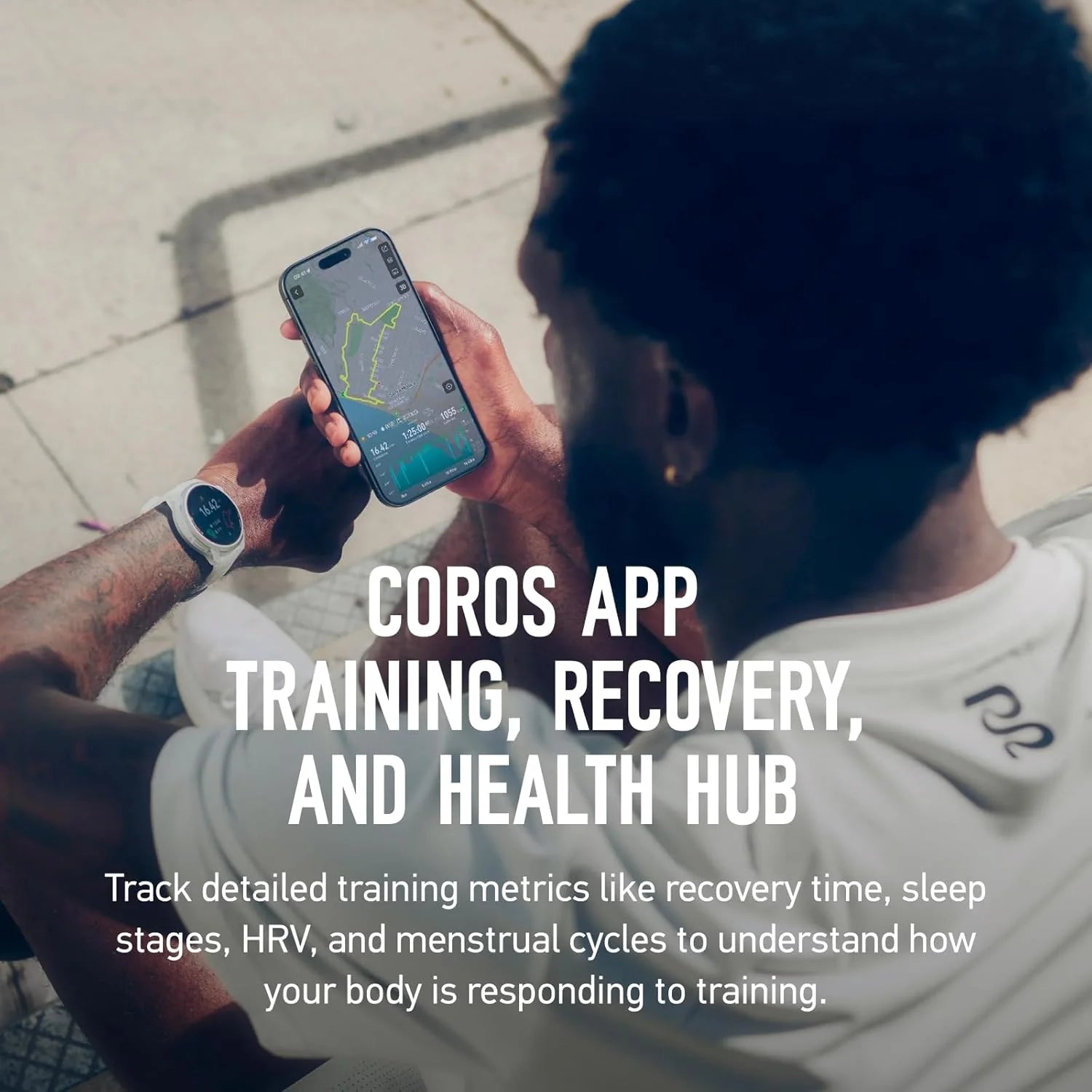 COROS PACE 4 Ultralekki sportowy zegarek GPS, ekran dotykowy AMOLED 1,2, 19 dni codziennego użytkowania, sterowanie głosem, zaawansowane narzędzia treningowe, GPS, nawigacja (biała chmura)