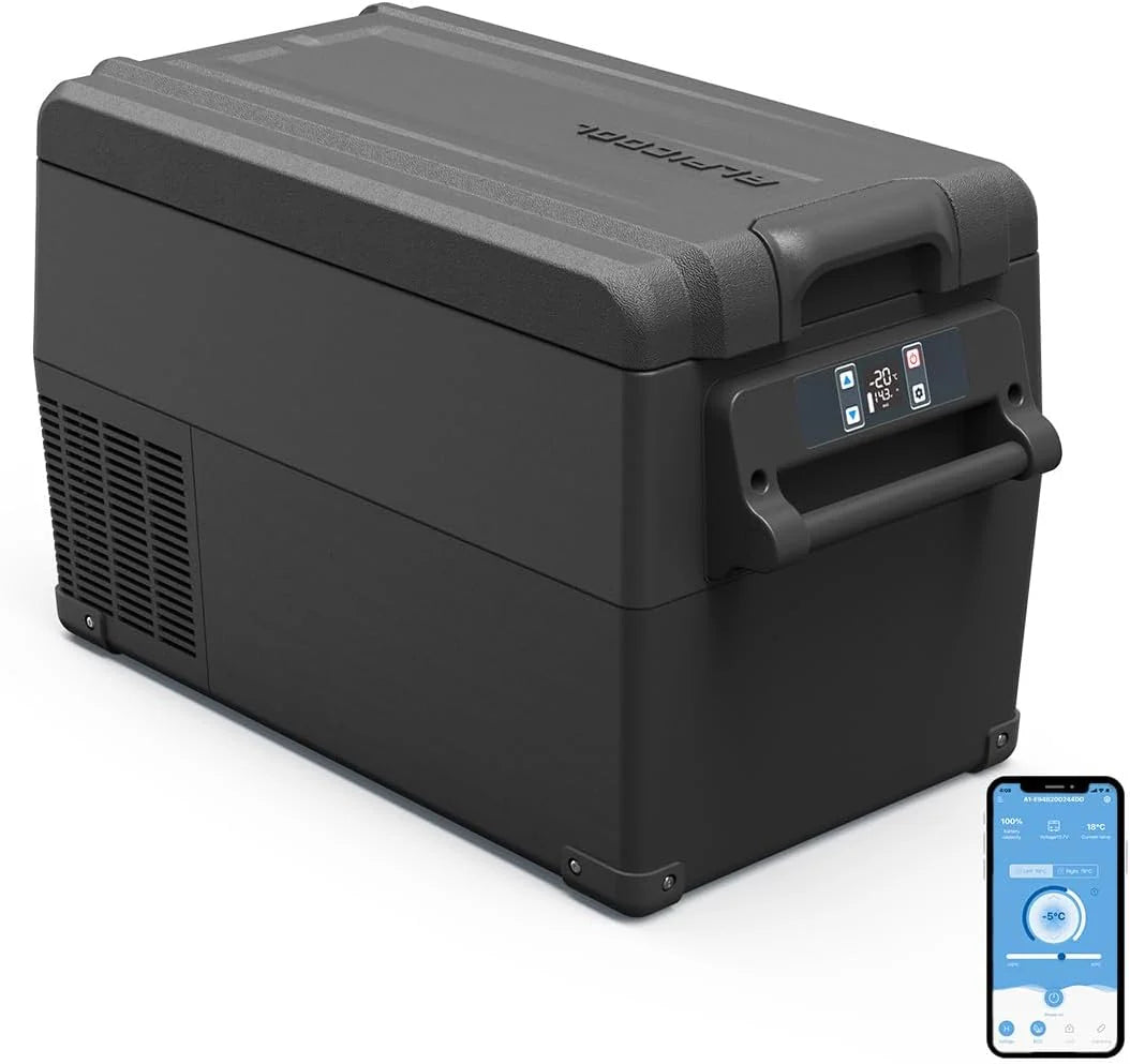 Alpicool NCF55 50L Przenośna Lodówka Samochodowa - Chłodziarka 12/24V DC do Auta, Kempingu, Podróży