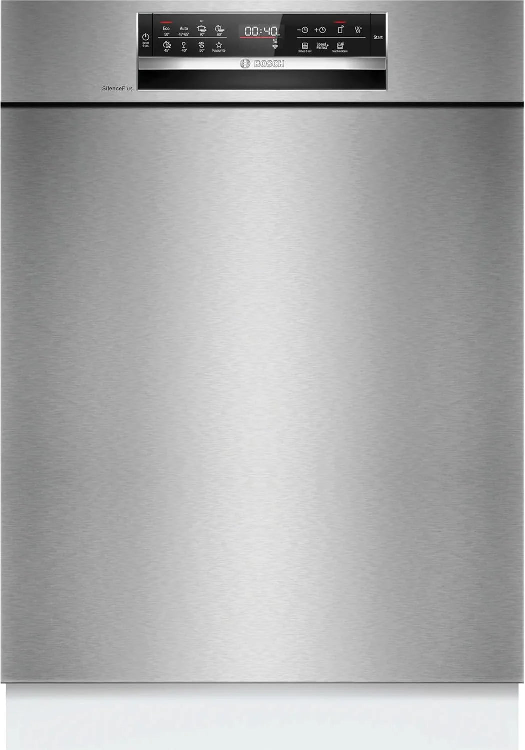 Bosch SMU6ECS12E seria 6, zmywarka do zabudowy, Home Connect, Extra Clean strefy: intensywne mycie dla najbardziej uporczywych zabrudzeń, pomoc mycia, stal, 60 cm